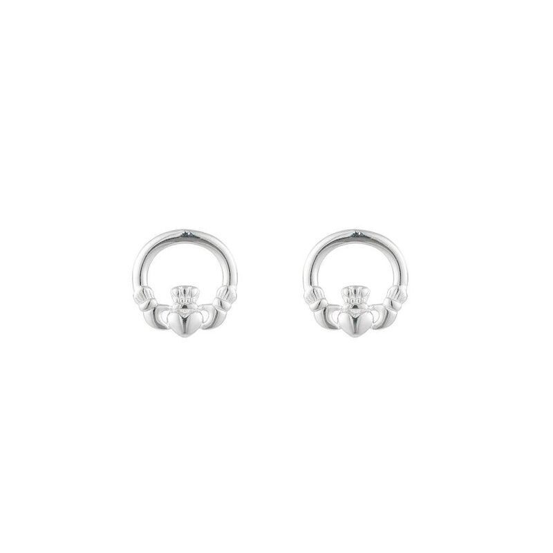 Silver Sterling Claddagh Earrings